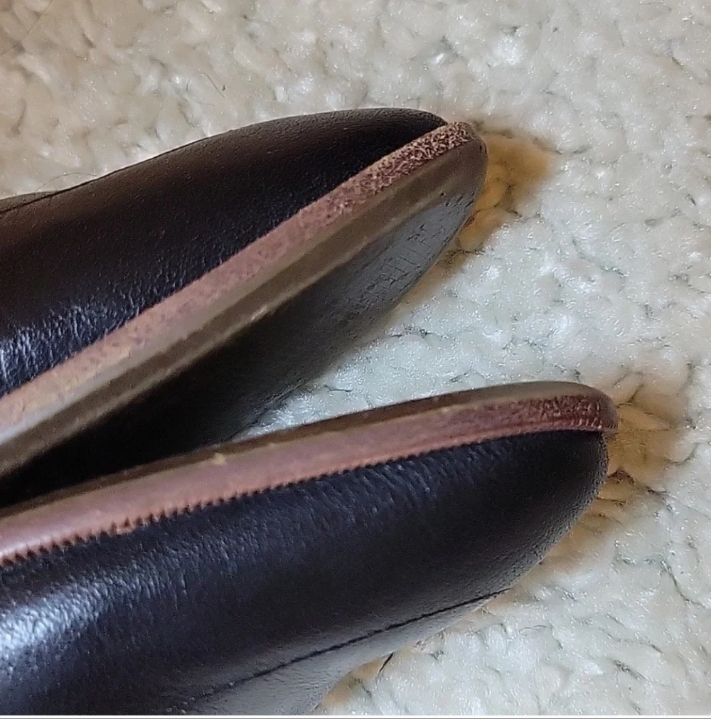 MADEWELL FRANCES mules/slides BLACK Leather size 9_6